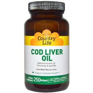 Cod Liver Oil Softgels (250 Softgel) Country Life